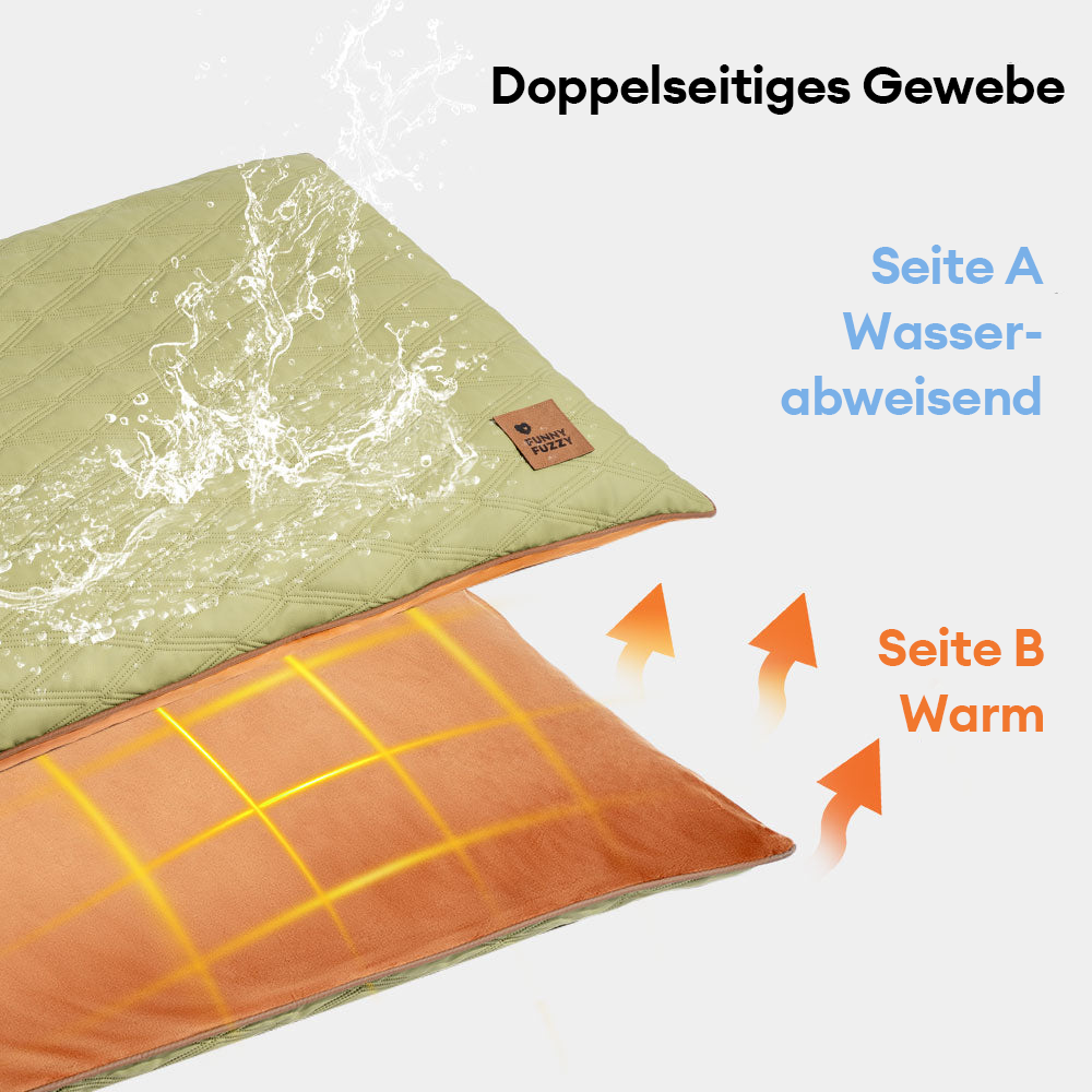 Komfortable Hundematte, wasserabweisend, ideal für entspannte Hunde, leicht zu reinigen.