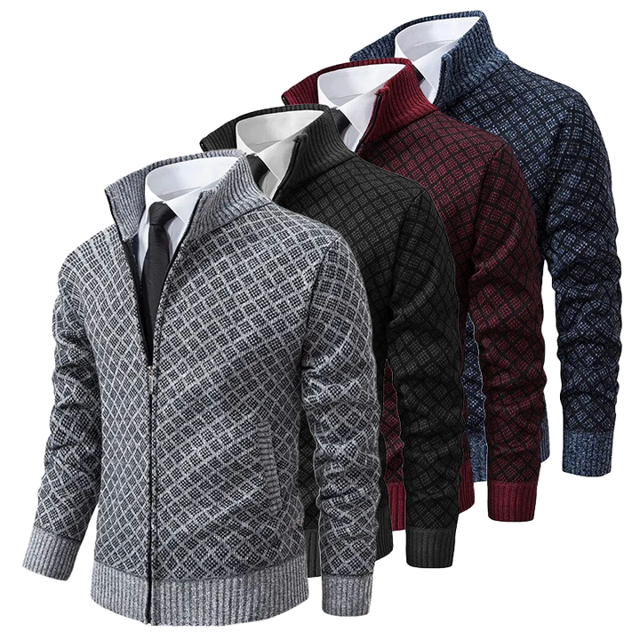 Weicher, warmer Herren Strickpullover für Herbst & Winter. Komfortabler Luxus-Pullover im stilvollen Design.