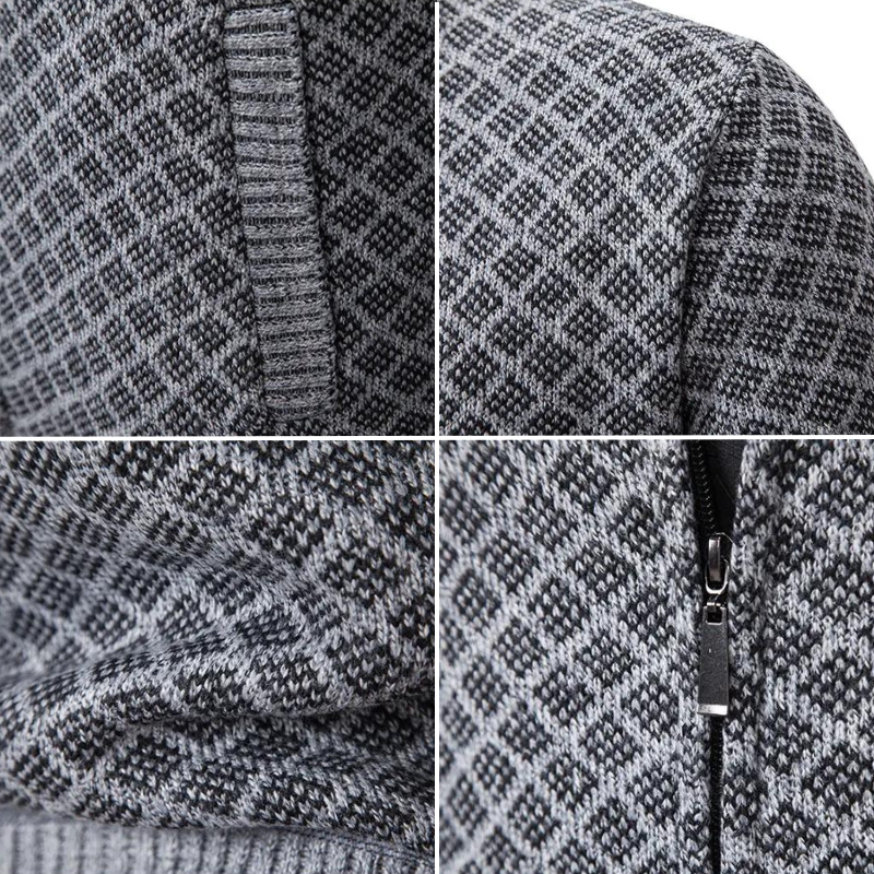 Herren Luxus Strickpullover Oliver. Warmer, eleganter Winterpullover. Perfekte Herbstmode für stilbewusste Männer.