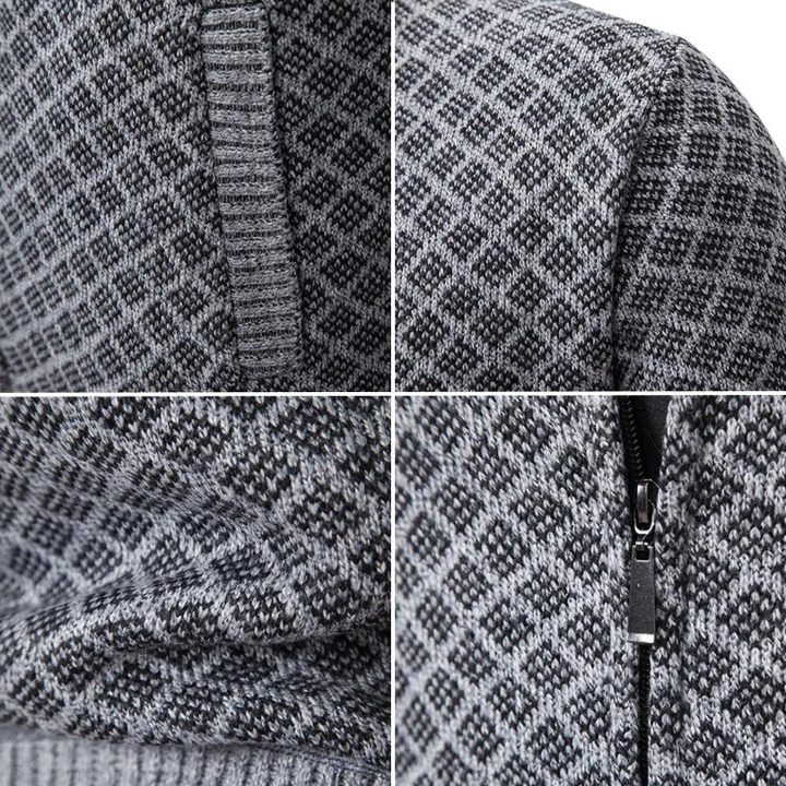 Herren Luxus Strickpullover Oliver. Warmer, eleganter Winterpullover. Perfekte Herbstmode für stilbewusste Männer.