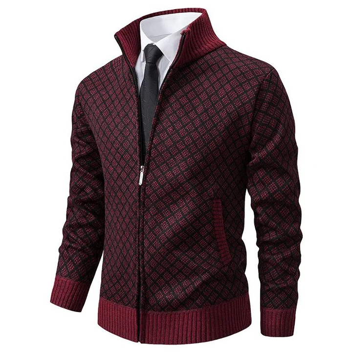 Kuscheliger, warmer Herren Strickpullover Oliver. Ein luxuriöser Winterpullover, ideal für gemütliche Herbsttage.