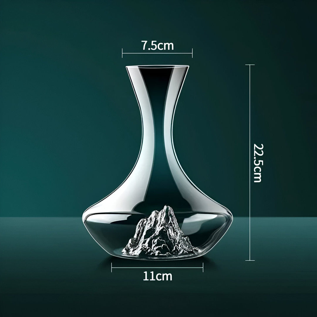 Luxuriöser Kristallglas Wein-Dekanter im Eisberg Design. Elegantes Weinzubehör & perfekte Geschenkidee für Weinliebhaber.