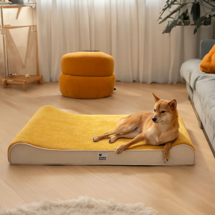 Wasserdichtes orthopädisches Hundebett, pflegeleichtes Hundezubehör, hygienisch & langlebig für alle Hunderassen.