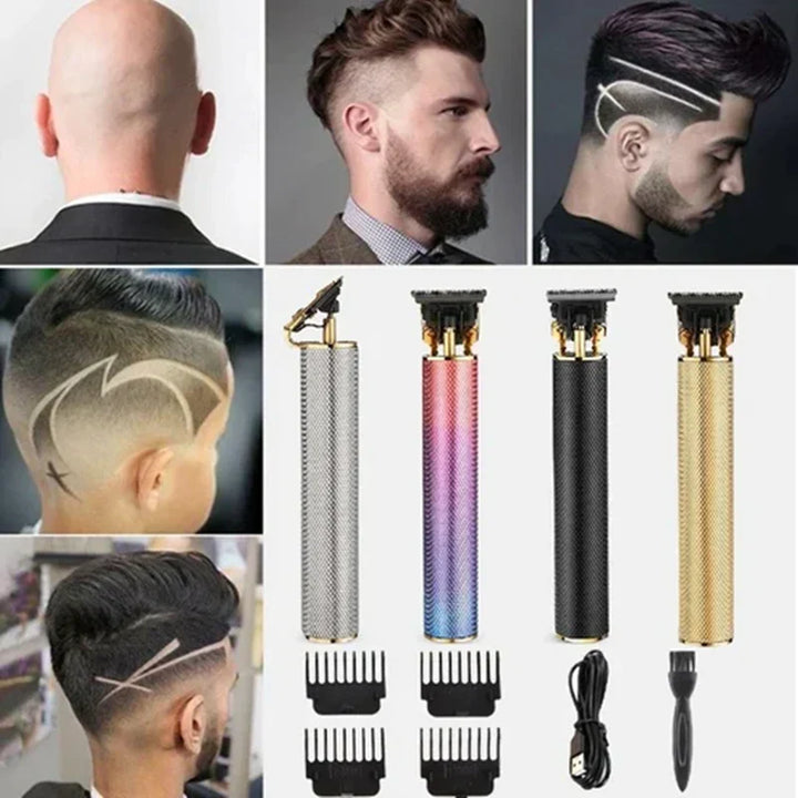 Männer Haarschneider für präzises Bart- & Haarstyling. Wiederaufladbar & kabellos für Herrenpflege.