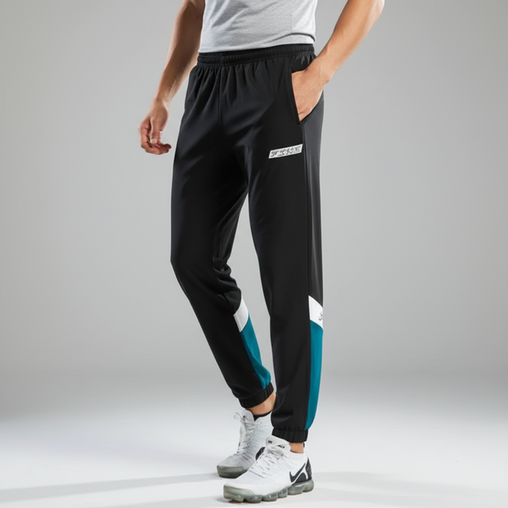 Komfortabler Herren Jogginganzug im Farbblock Look. Perfekter Zweiteiler aus Baumwollmix für Sport & Freizeit.