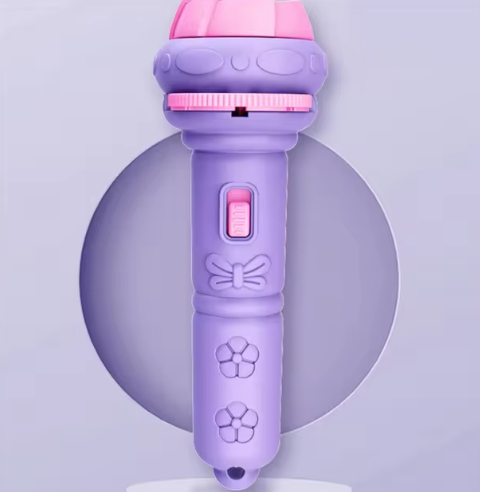 Beruhigendes Nachtlicht: DreamBeam Projektor Taschenlampe für Kinder, hilft beim Einschlafen mit sanften Motiven.
