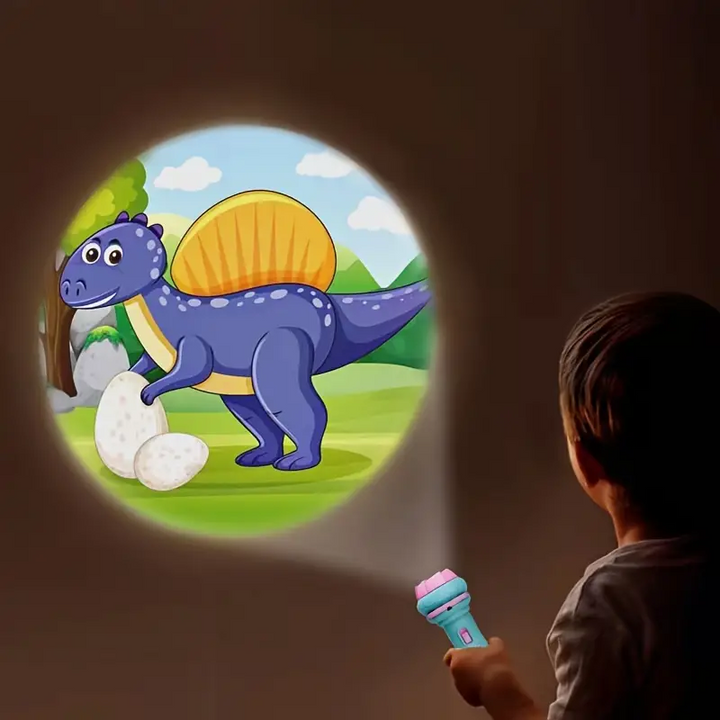 Sanfte Einschlafhilfe: DreamBeam Projektor Taschenlampe für Kinder, entspannendes Lichterspiel.