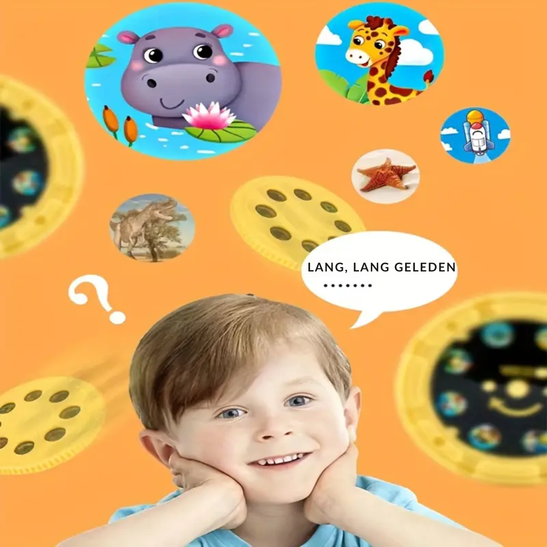 Interaktives Lernspielzeug: DreamBeam Projektor Taschenlampe fördert Kreativität & Vorstellungskraft bei Kindern.