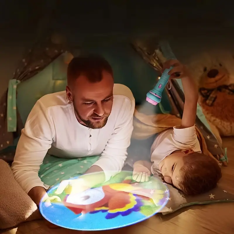 Originelles Geschenk: DreamBeam Projektor Taschenlampe für Kinder, vielseitiges Spiel- & Lernmittel.