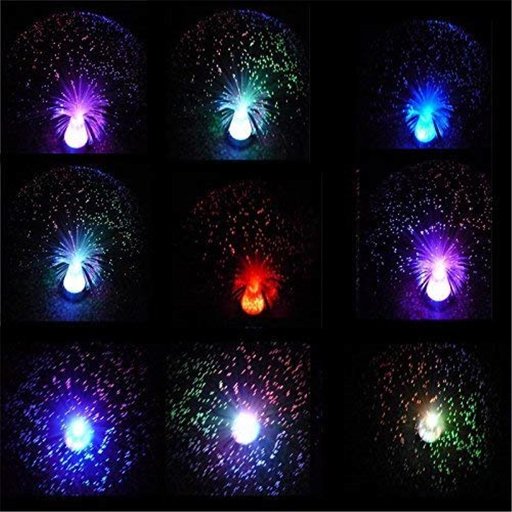 Einzigartiges Geschenk: Magische Faseroptik Lampe mit LED Farbwechsel für entspannende und dekorative Beleuchtung.