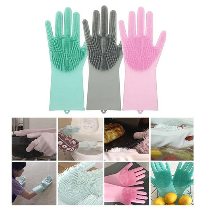 Die perfekten Spülhandschuhe: Silikon-Reinigungs-Handschuhe für hygienisches Abwaschen & Putzen.