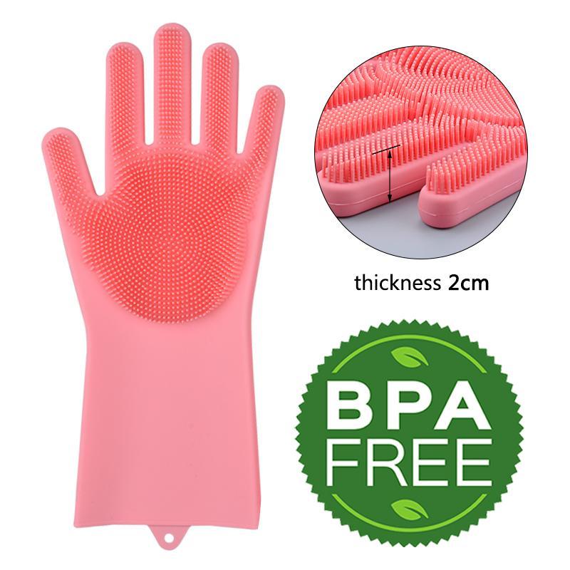 Magische Silikon-Reinigungs-Handschuhe: Flexibel, langlebig & hitzebeständig. Ihr Helfer für Sauberkeit.
