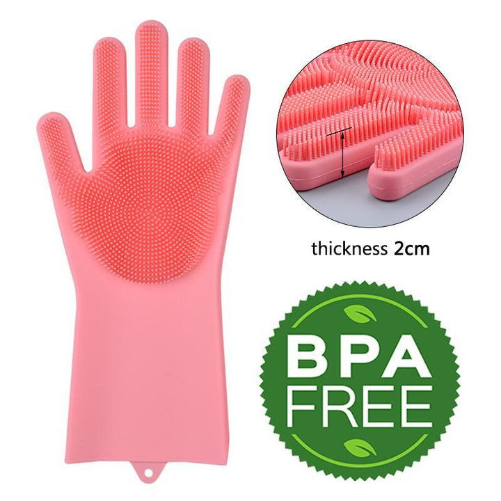 Magische Silikon-Reinigungs-Handschuhe: Flexibel, langlebig & hitzebeständig. Ihr Helfer für Sauberkeit.