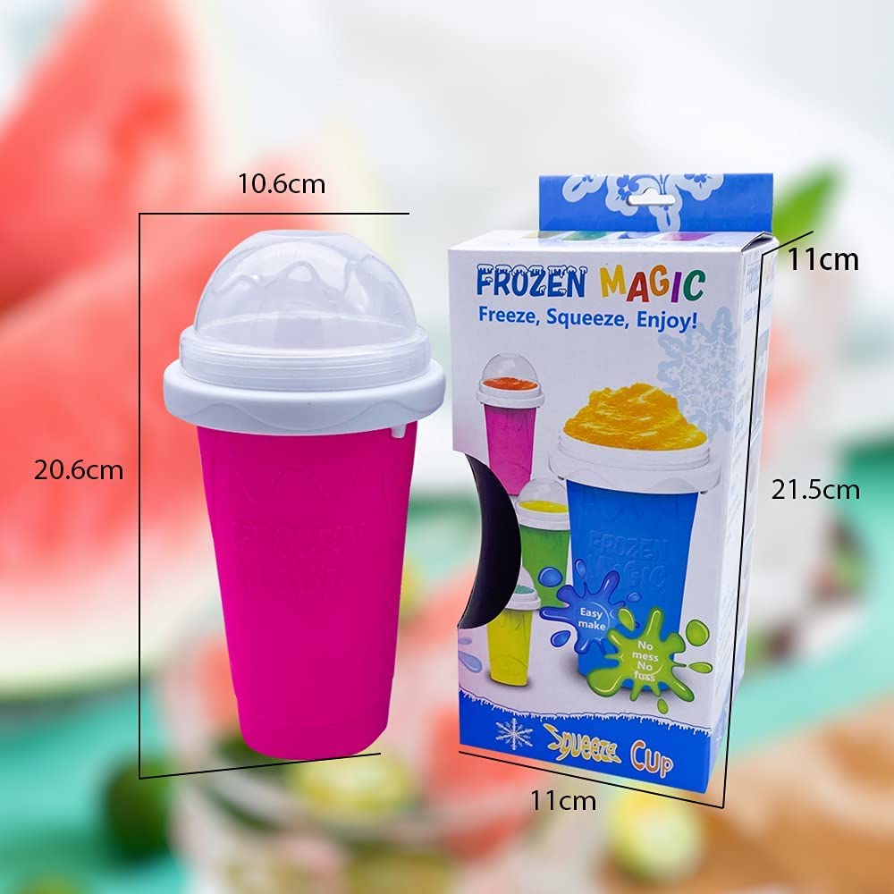 Slushy Maker Becher: Einfach selbst leckere Eisgetränke und Slushies in der Küche zubereiten.