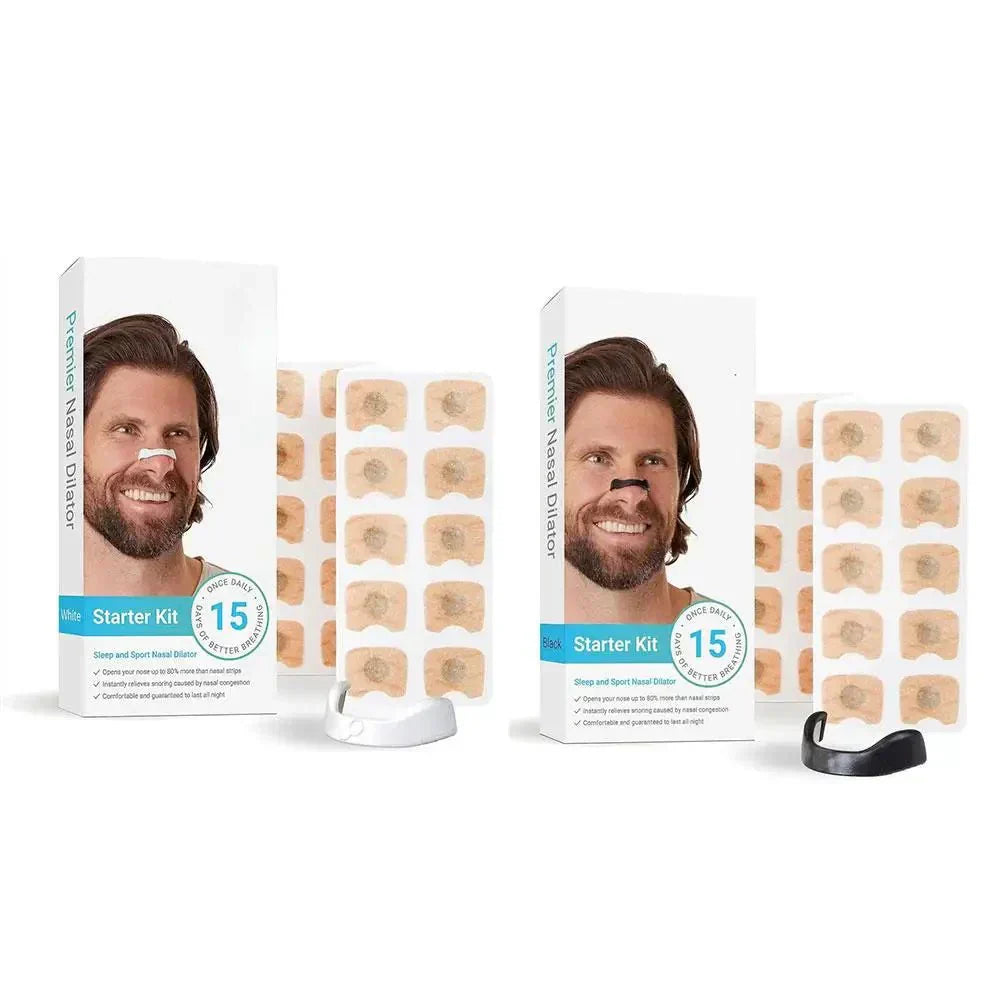 Innovative Nasenklammer, magnetisch, zur Optimierung der Nasenatmung & Linderung von Schnarchen.