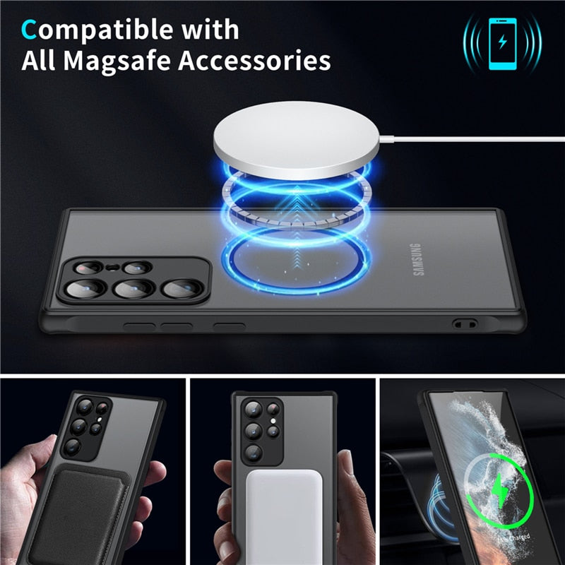 Extrem stoßfeste Samsung Galaxy Schutzhülle: Magnetische Handyhülle für maximalen Smartphoneschutz.