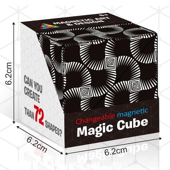 Spielerische Entspannung mit dem magnetischen Fidget-Puzzle Würfel, ideal für Zuhause & Büro.