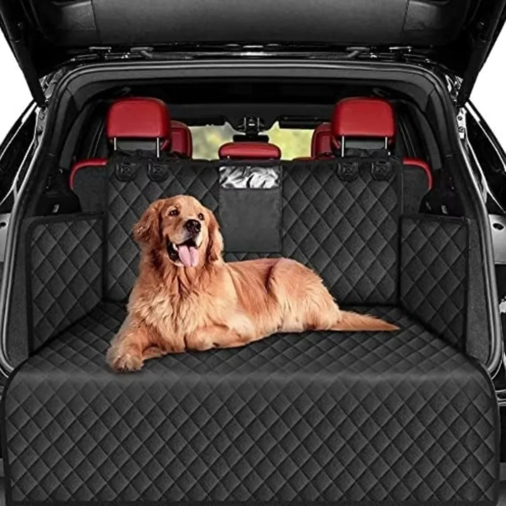 Hund Autositzschutz für SUV, wasserdicht & strapazierfähig, schützt Sitze vor Schmutz & Haaren.
