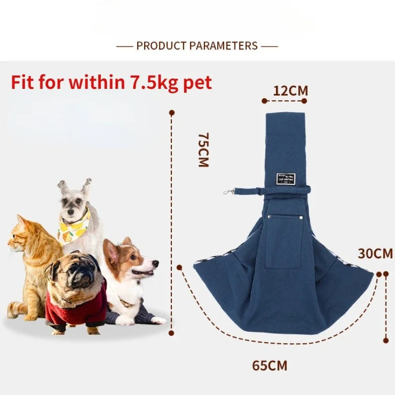 Design-Hundetasche mit Belüftung, ideal für entspannte Reisen & Komfort.