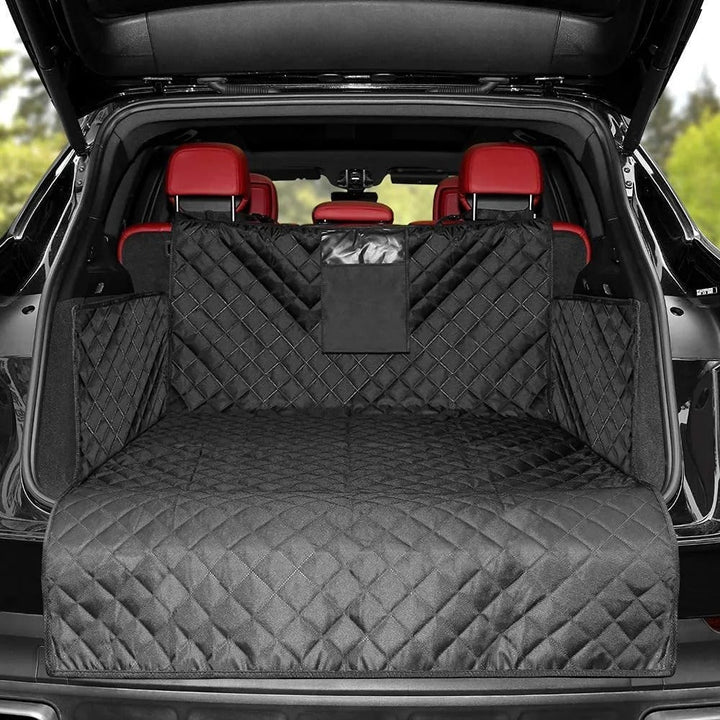 Premium Hunde Autositzschutz für SUV: wasserdicht, strapazierfähig, komfortabel für sichere & saubere Fahrten.