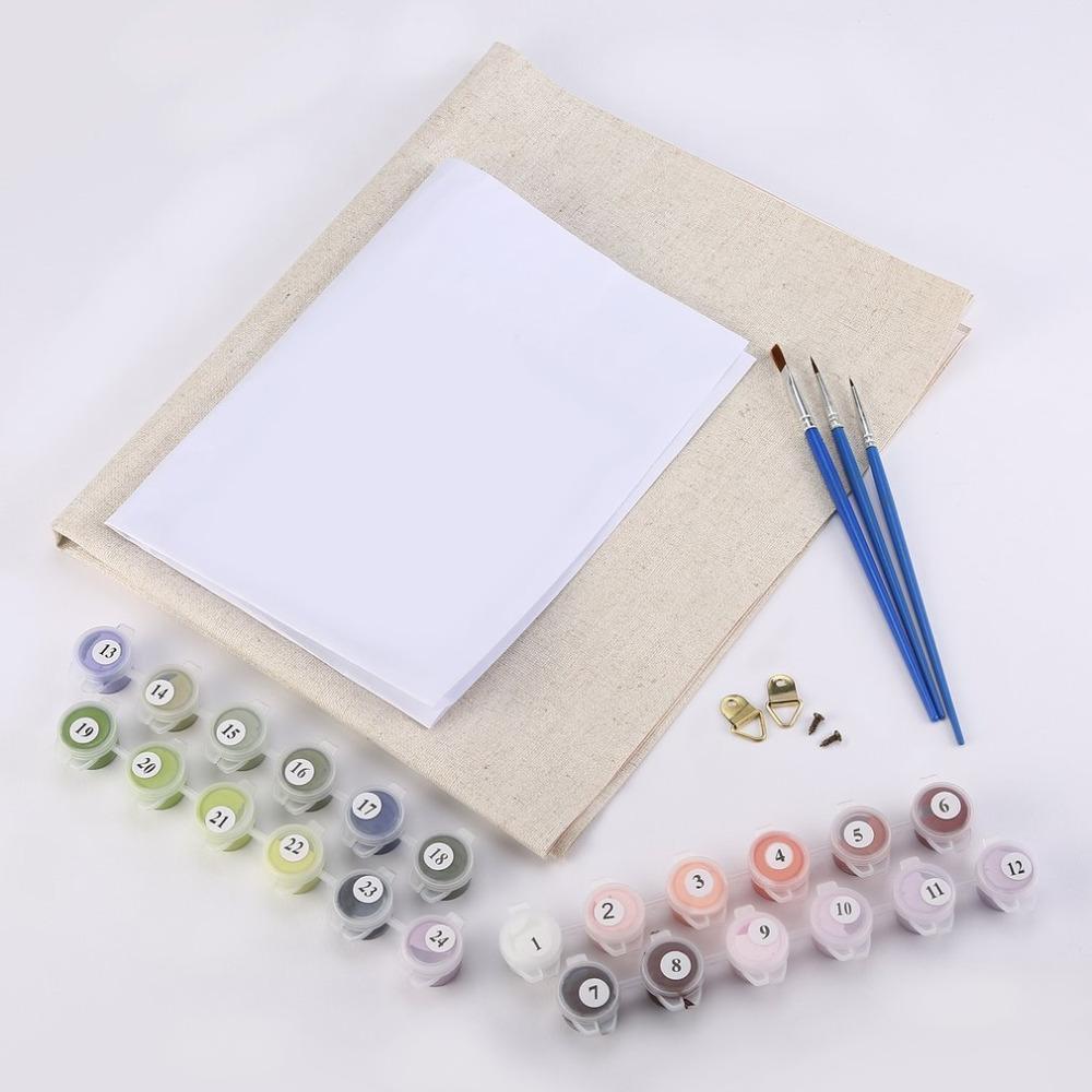 Dein DIY Kunstprojekt: Kirschblüten Malen nach Zahlen Set für kreative Stunden und Frühlings-Deko.