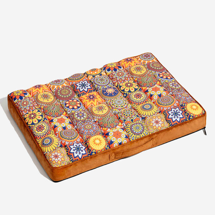 Elegantes, gelenkschonendes Hundebett in marokkanischem Design, weich & stützend für alle Hunderassen.
