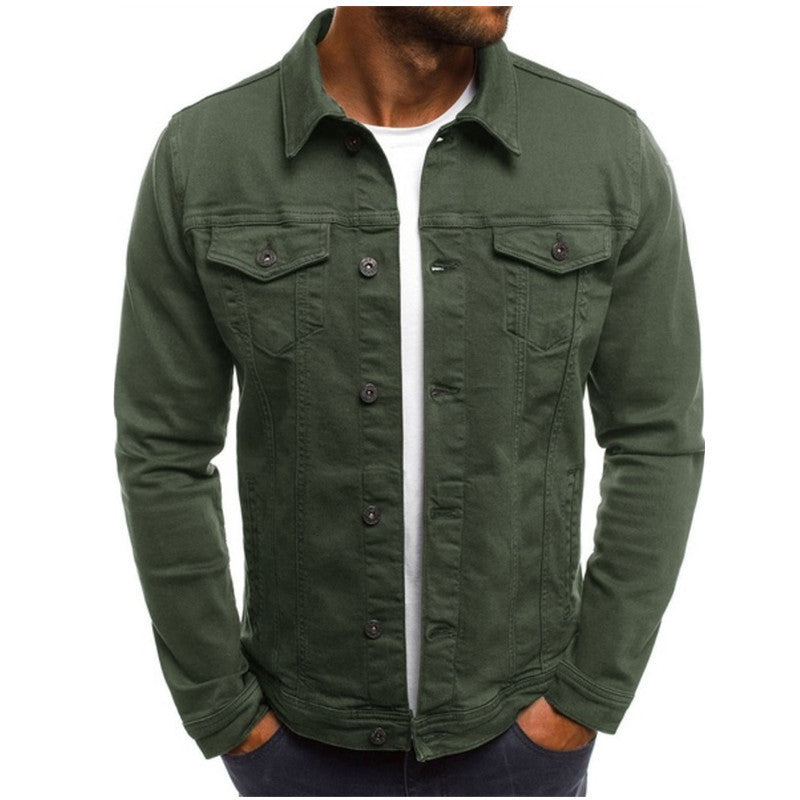 Mason Herren Jeansjacke in Dunkelblau, klassischer Schnitt für zeitlosen Casual-Look, Ganzjahresjacke.