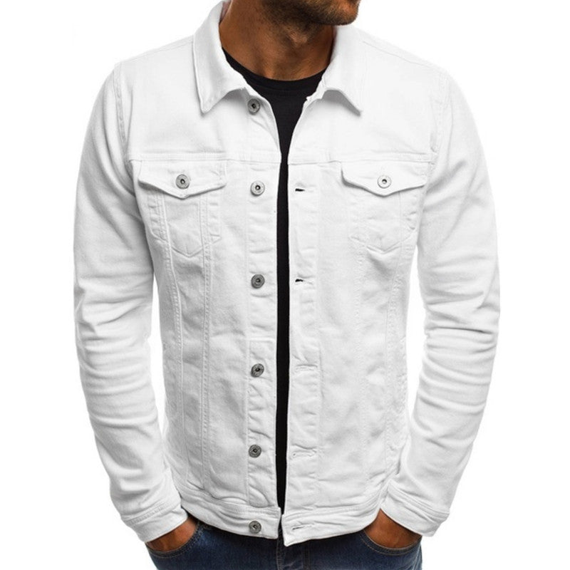 Stylische Herren Denim Jacke "Mason" in Blau, robust und bequem, perfekt für Freizeit und Übergang.