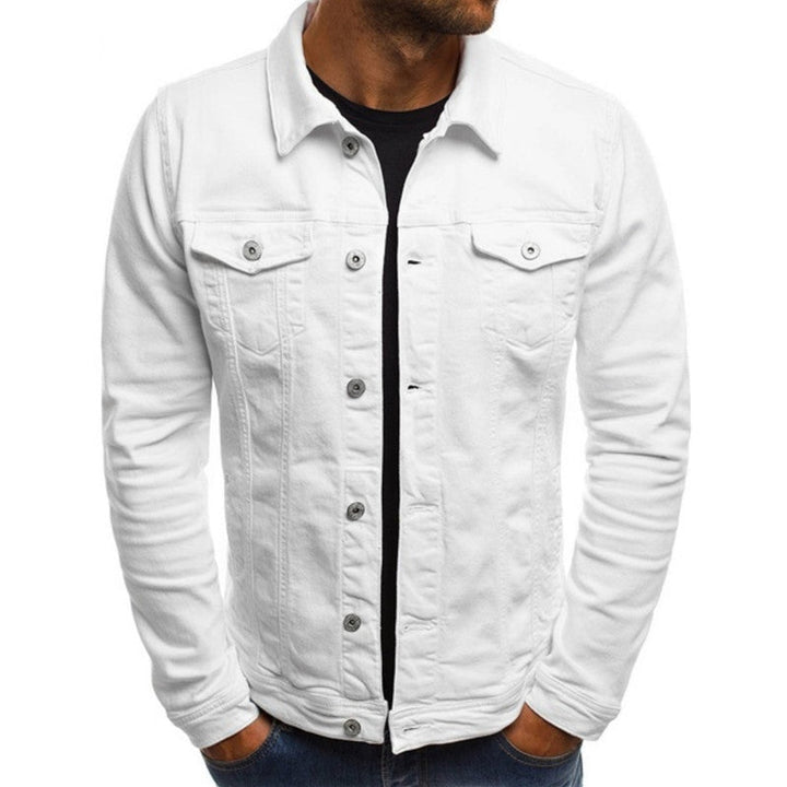 Stylische Herren Denim Jacke "Mason" in Blau, robust und bequem, perfekt für Freizeit und Übergang.