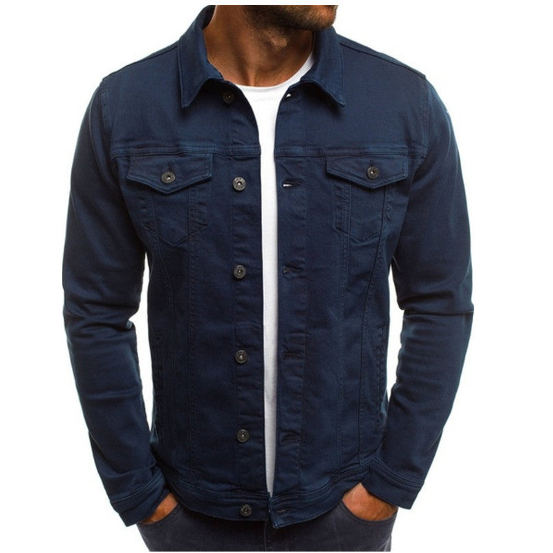 Modische Herren Übergangsjacke "Mason" aus hochwertigem Denim, ideal für den lässigen City-Look.