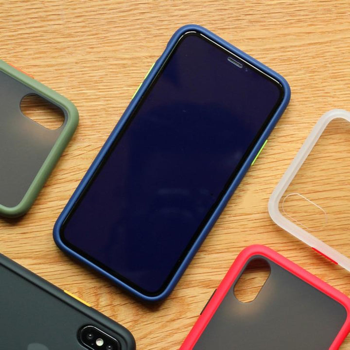 Robuste matte iPhone Hülle, Anti-Stoß-Funktion. Silikonhülle für iPhone XR mit optimalem Schutz.