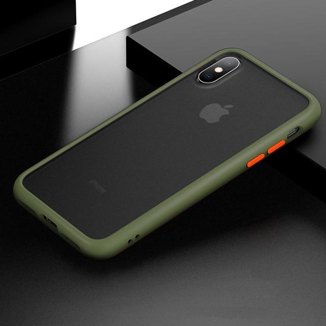 Matte Anti-Stoß Handyhülle für iPhone 8 Plus. Robuster Schutz gegen Stöße und Kratzer.