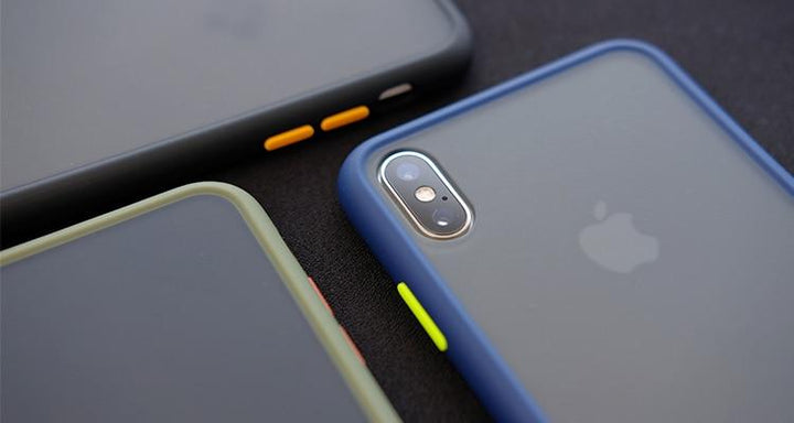 Robuste Anti-Stoß iPhone Hülle, mattiert. Schutz für iPhone X/8/7. Langlebige Silikonhülle.