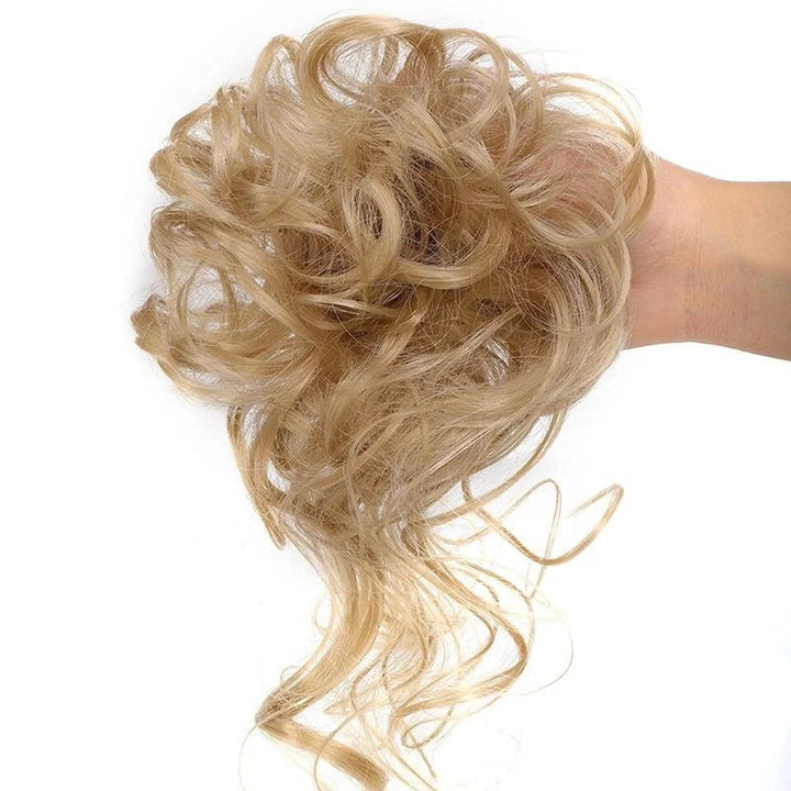 Volumen Haarteil Dutt; Messy Bun für schnelle, natürliche Eleganz; perfektes Haar-Accessoire.