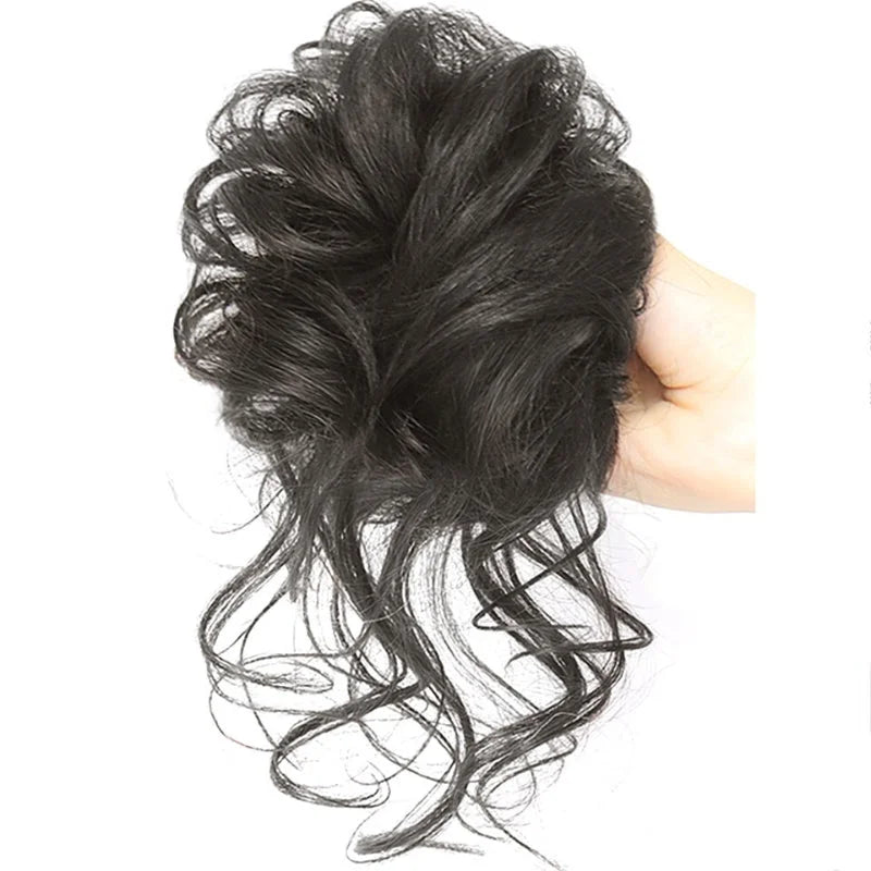 Haar Scrunchie Dutt Haarteil; Messy Bun für sofortige Fülle und natürliche Looks.
