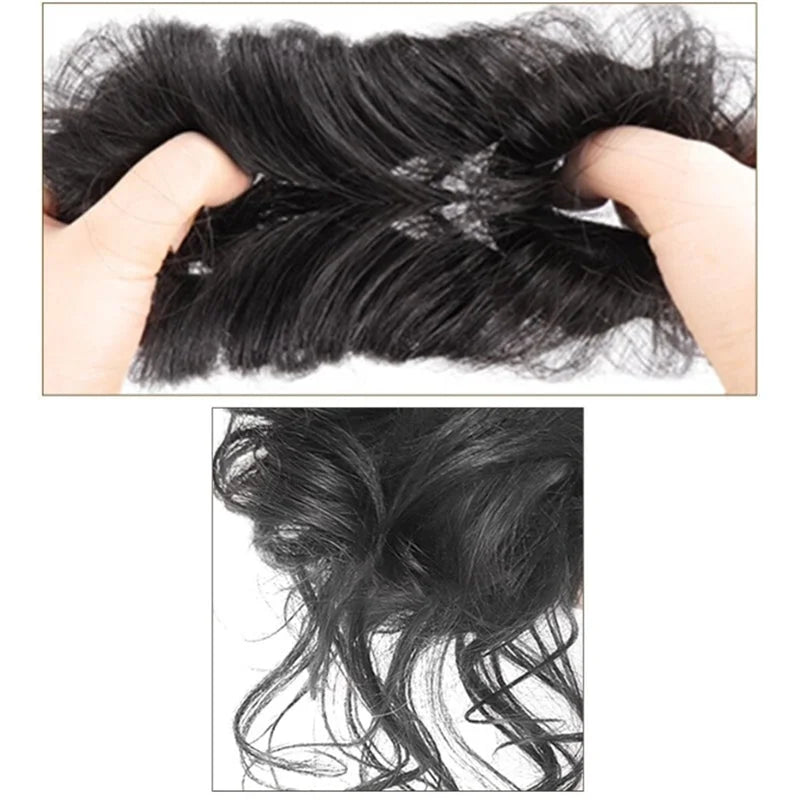 Schnelle Frisur Haarteil; Messy Bun Dutt für natürliches Volumen und einfache Anwendung.