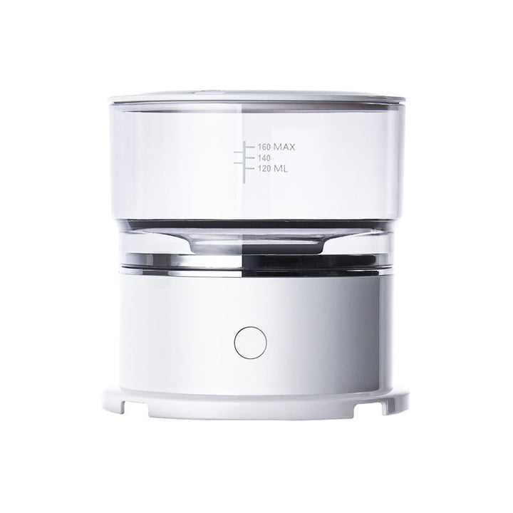 Automatische Pour-over Kaffeemaschine, mini & tragbar, mit wiederverwendbarem Filter für frischen Kaffee.