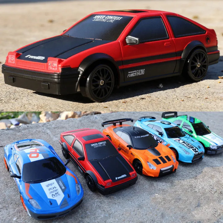 Kompaktes Mini Drifter RC Auto, sportliches Modell für Rennspaß.