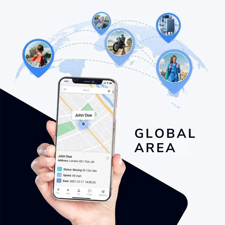 Mini GPS Tracker für Fahrzeugortung, Personenschutz & Wertsachenschutz mit magnetischer Halterung.