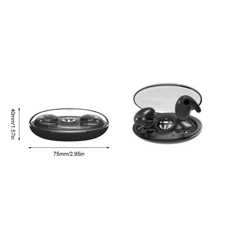 Mini Bluetooth Ohrhörer mit passiver Geräuschunterdrückung für ruhigen Schlaf.