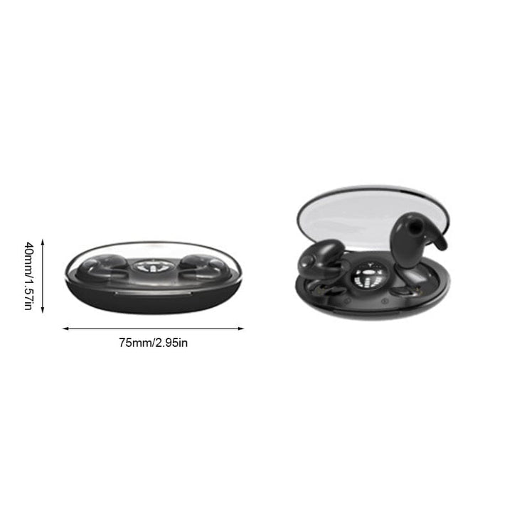 Mini Bluetooth Ohrhörer mit passiver Geräuschunterdrückung für ruhigen Schlaf.