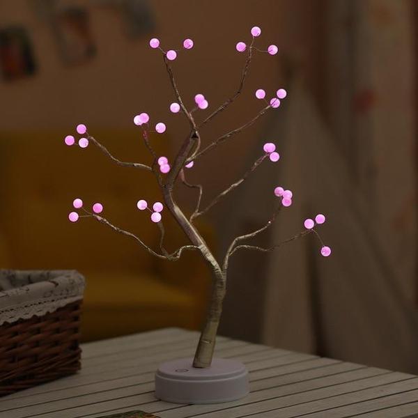 Mini LED Baumlichter, warmweiß, für magische Zimmerdeko im Bonsai Stil.