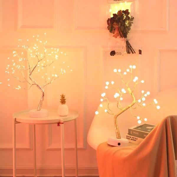 Geschenkidee: Pinker LED Baum mit Feenlichtern, eine magische Dekoration für jedes Alter.