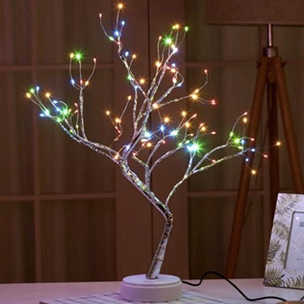 LED Baum mit Feenlichtern, pink, zaubert ein märchenhaftes Ambiente, tolle Geschenkidee.