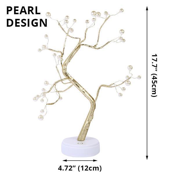Zimmerdeko: Mini LED Bonsai Baum mit Feenlichtern, bunt, sorgt für schöne Akzente.