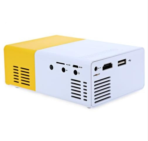 Tragbarer Mini LED Beamer für Camping & Reisen. Mobiler Projektor für Filmabende unter freiem Himmel.
