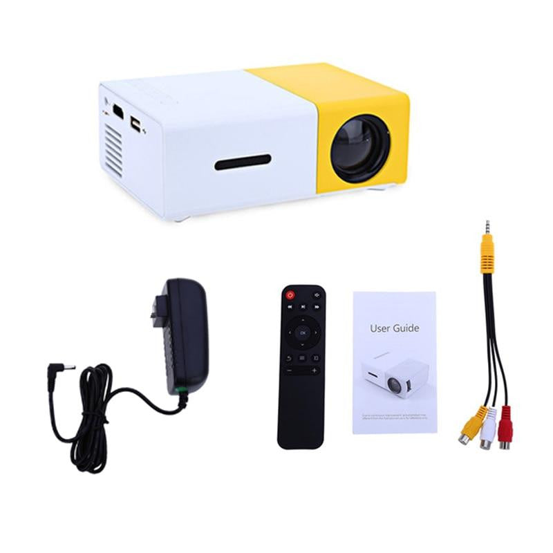 Einfache Einrichtung: Mini LED Projektor. Tragbarer Beamer für sofortiges Heimkino & Multimedia-Erlebnis.