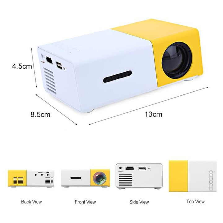 Unisex Mini LED Projektor: Tragbarer Beamer für Filmabend, Heimkino & Multimedia-Unterhaltung. Kompaktes Gadget.
