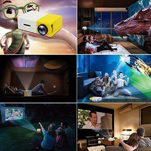 Kompakter Unisex Mini LED Projektor. Stylischer, tragbarer Beamer für unterwegs, ideal als Multimedia-Gadget.