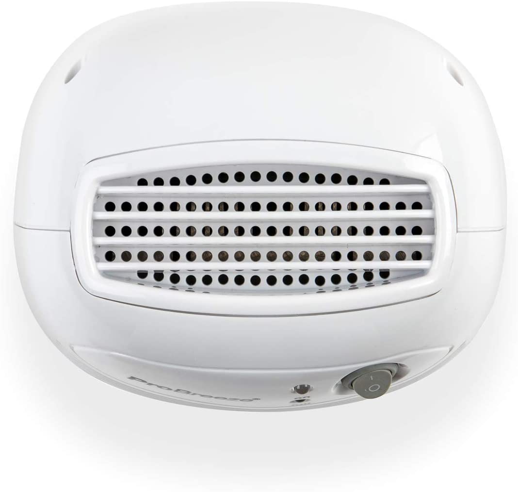 Kompakter Mini-Luftentfeuchter mit einfacher Bedienung. Ideal gegen Feuchtigkeit und Schimmel in kleinen Räumen.
